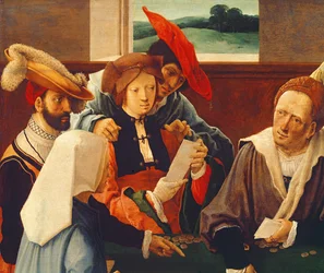 Les joueurs de cartes (détail)